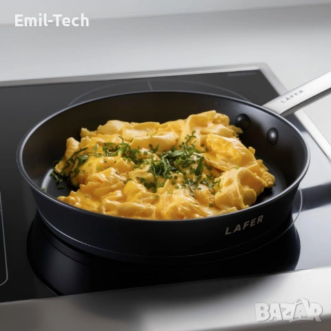 Тигани Lafer 24/28см – неръждаема стомана, индукция, PFAS free, нови, снимка 7 - Съдове за готвене - 54044906