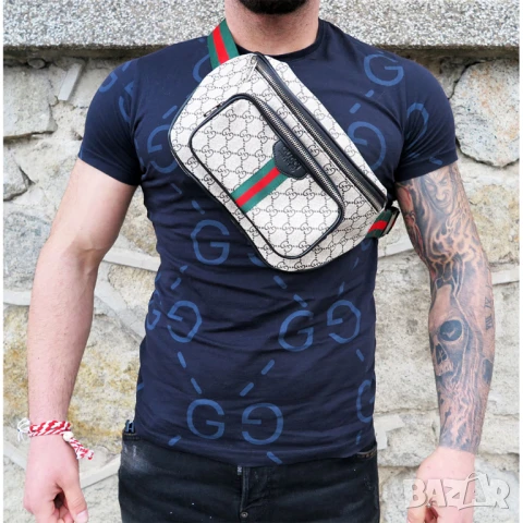 🌟 Стилна голяма чанта тип гърди GUCCI – налични 3 цвята! 🌟, снимка 3 - Чанти - 51131720