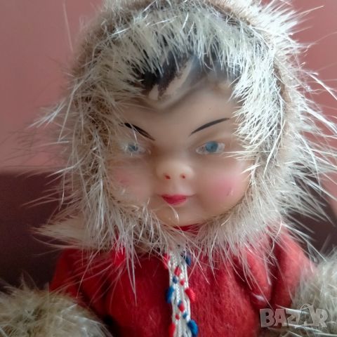 Винтидж ескимоска кукла K.Schrickel 10.5 см, снимка 11 - Колекции - 45809265