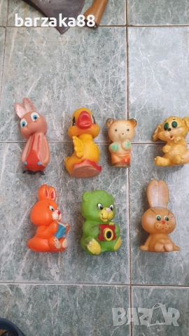 Стари гумени играчки 7 броя