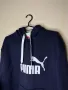 Puma Big Logo Blue Hoodie Мъжко Горнище, снимка 3