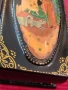 Стара руска лакирана кутийка, авторска, СССР. , снимка 9