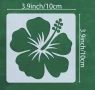 4 вида цвете цветя роза слънчоглед каркаде хибискус стенсил шаблон спрей торта украса сладки Scrapbo, снимка 3