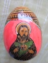 Рисувана Икона, дървено яйце , дева Мария, Исус, снимка 7