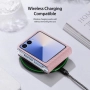 Кожен кейс Dux Ducis BRIL, За Samsung Galaxy Z Flip7, Розов, снимка 4