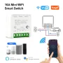 Миниатюрен Wi-Fi Smart превключвател Tuya.  220V, 16A.  Българско упътване , снимка 12