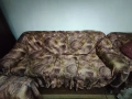 Холова гарнитура – разтегателен диван + 2 фотьойла + покривала, снимка 4