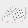 5850 Кухненска поставка за капаци на тенджери чинии органайзер с 4 отделения, снимка 3