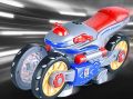 Каскадна, светеща играчка мотор, въртяща се на 360 градуса с подвижни гуми, снимка 5