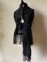 Черен шал Gai Mattiolo/ голям шал тип одеало, снимка 1