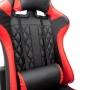 Ергономичен геймърски стол с функция за масаж и подложка за крака - червен, снимка 6