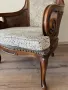 Антикварно кресло с ратан и извити подлакътници, снимка 7