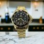 Часовник Rolex Submariner черно златен реплика, снимка 1 - Мъжки - 45943416