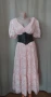 3XL Розова дълга рокля с къс ръкав , снимка 2