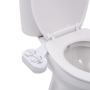 vidaXL Приставка биде за тоалетна единична дюза за гореща/студена вода(SKU:145291