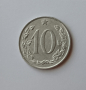 10 хелера 1967 Чехословакия , 10 хелера Чехословакия 1967  Монета от Чехословакия, снимка 3