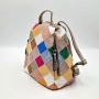 Модерна цветна дамска раница от еко материал, снимка 4