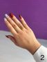 Дамски пръстен от неръждаема стомана със златисто покритие и красива текстура, снимка 3