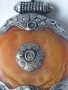 Стара висулка със сребърен обков , снимка 3