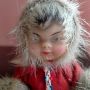 Винтидж ескимоска кукла K.Schrickel 10.5 см, снимка 11