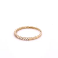Златен дамски пръстен 1,14гр. размер:58 14кр. проба:585 модел:23796-3, снимка 2 - Пръстени - 45735713