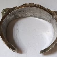 Сребърна гривна рогатка, снимка 3 - Антикварни и старинни предмети - 45766719