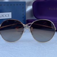 GUCCI 2024 с лого дамски слънчеви очила кръгли УВ 400, снимка 5 - Слънчеви и диоптрични очила - 45169238