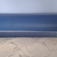 Стилно единично метално легло с латексов матрак, снимка 4 - Спални и легла - 45113190
