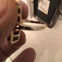 Антикварен сребърен позлатен пръстен с естествени рубини , снимка 9 - Пръстени - 45134357