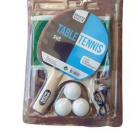 Хилки за тенис на маса с мрежа и стойки за закачане,3 топчета, снимка 1 - Други - 45216593