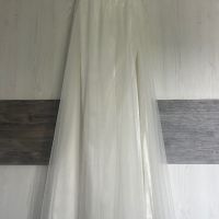 Дълга Бяла официална рокля размер S, снимка 2 - Рокли - 45928542