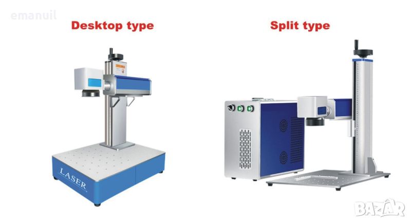 Fiber Laser Raycus 20W 30W 50W 100W лазер лазерно гравиране маркиране Desktop 5500лв. Split 7000лв., снимка 1