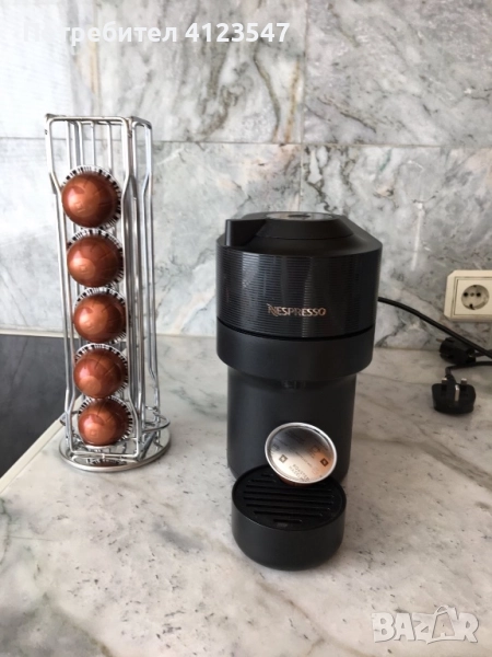 Еспресо кафе машина Nespresso с капсули, използвана, снимка 1