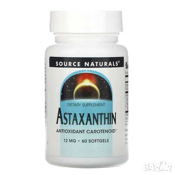 Астаксантин Source Naturals 12 mg, 60 дражета, снимка 1