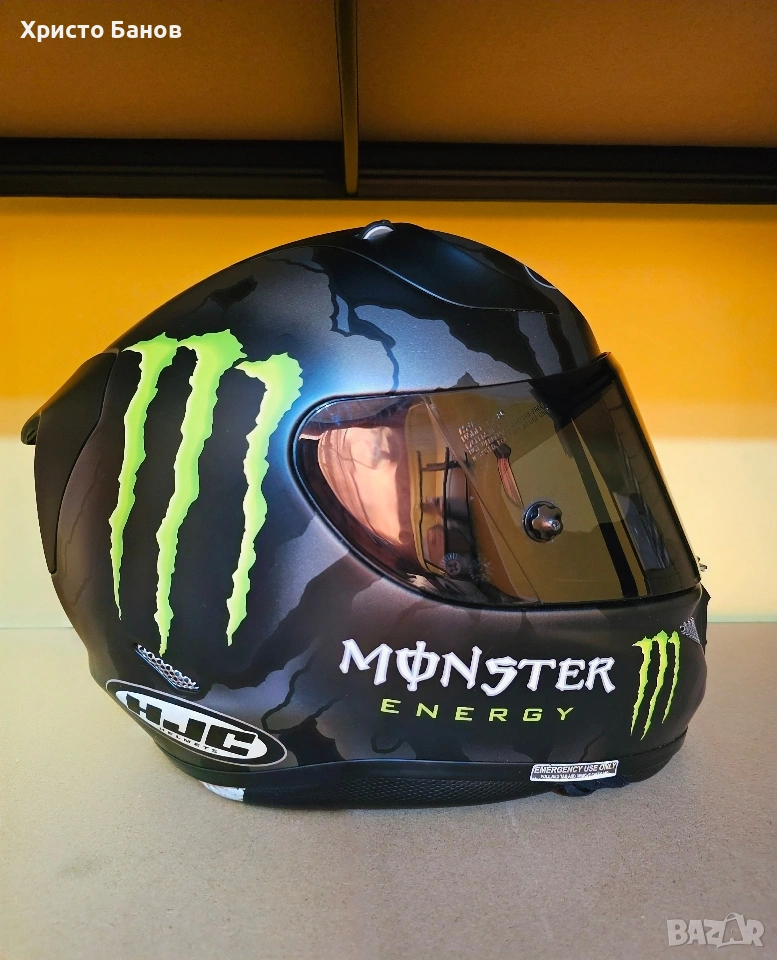 Мотоциклетна каска HJC RPHA 11 Monster Military, снимка 1