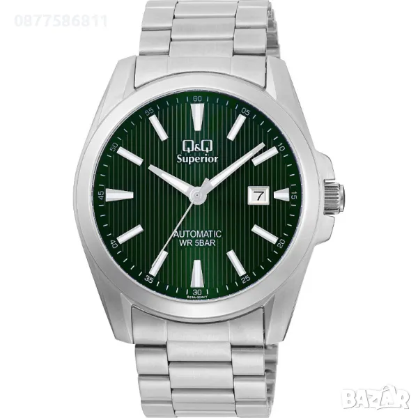 НОВ МЪЖКИ ЧАСОВНИК Q&Q SUPERIOR AUTOMATIC S23A-504VY САМОНАВИВАЩ ЧАСОВНИК QQ АВТОМАТ., снимка 1