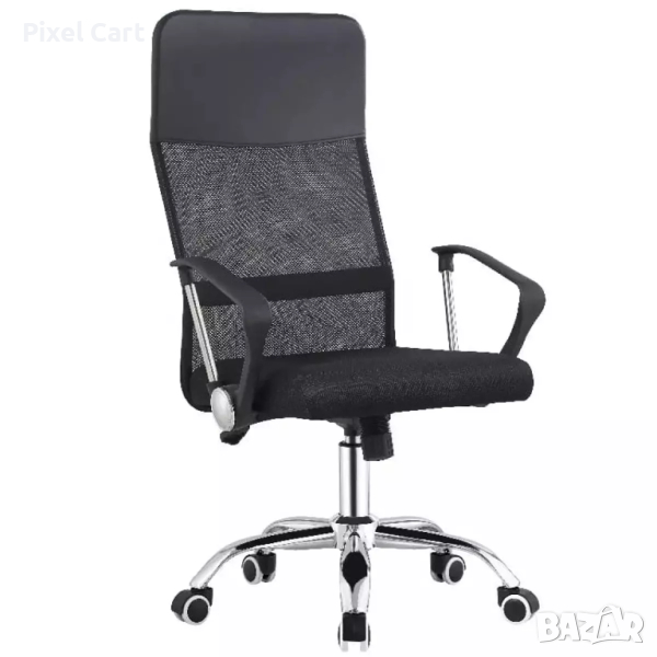 Модерен Офис Стол с люлеене, дишащи облегалка и седалка, амортисьор, въртящ се - 3122, снимка 1