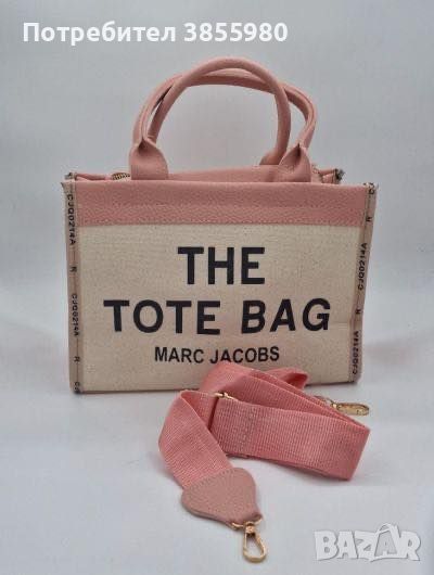 Дамска кожено текстилна чанта The tote bag , снимка 1