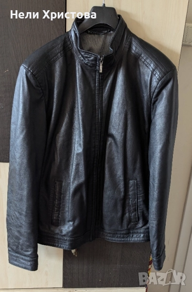 мъжко кожено яке, снимка 1