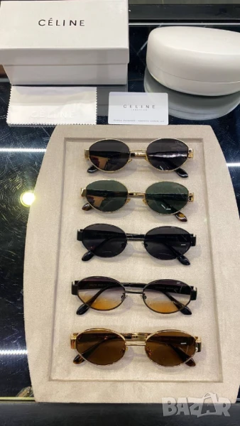очила с черен обикновен калъф и ув защита celine, снимка 1