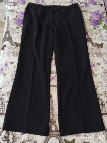 Продавам дамски черен панталон размер L, снимка 1