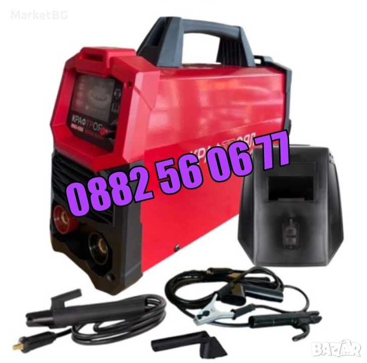 Инверторен електрожен с LCD дисплей 450A, олекотен дизайн, снимка 1