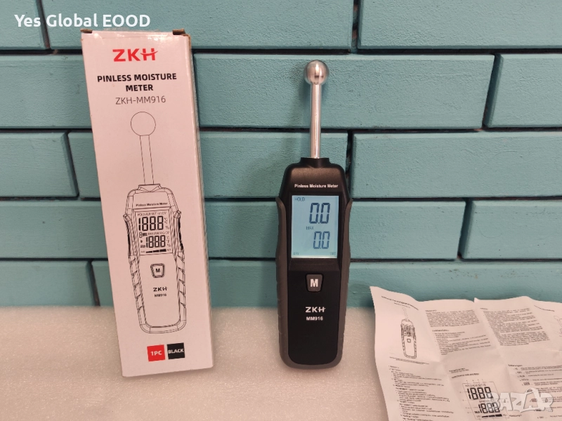 ZKH влагомер за стени, дърво, мазилка и зидария 20-40 мм, снимка 1