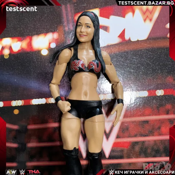 Екшън фигура WWE Brie Bella Бри Бела mattel elite action figure играчка bella twins black, снимка 1