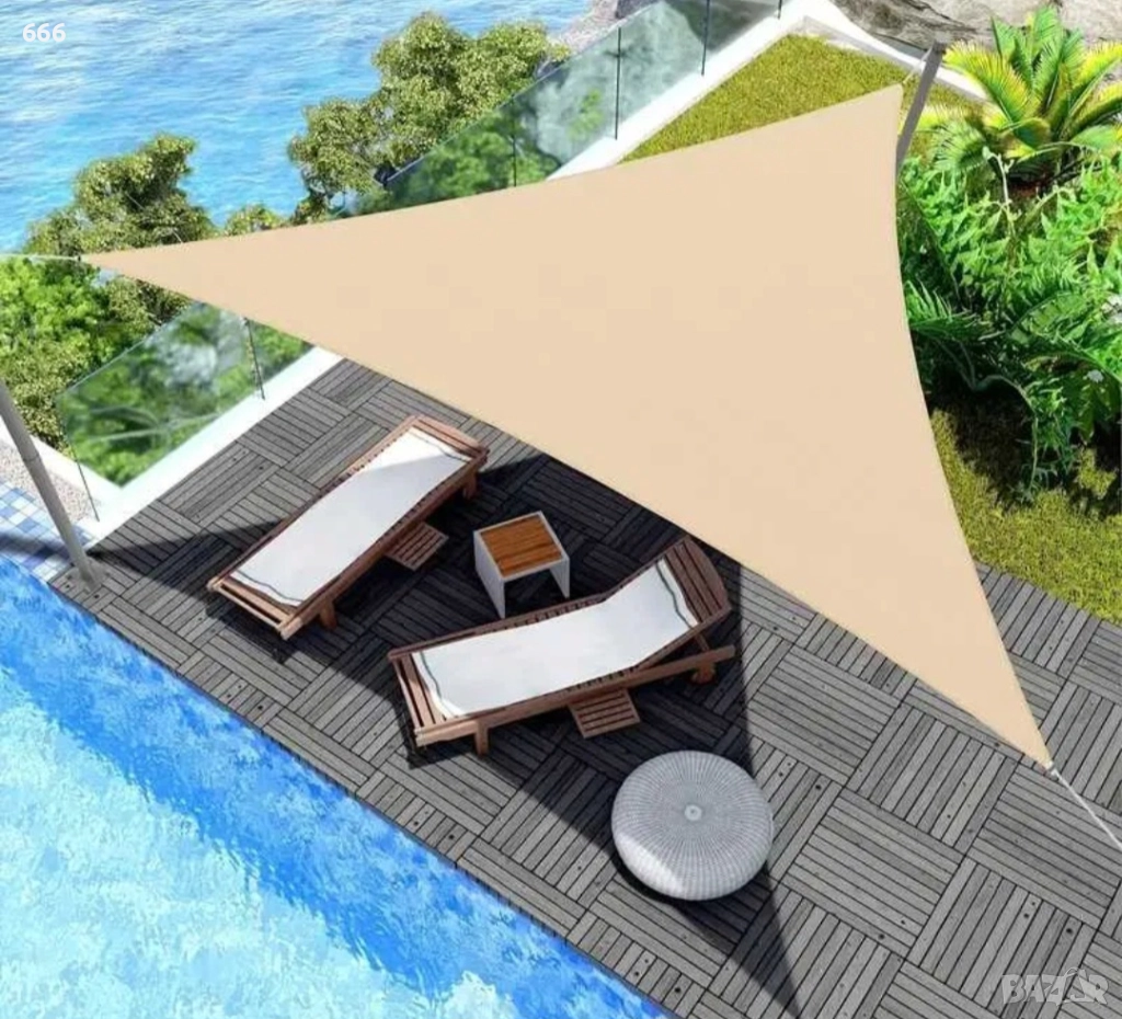 Триъгълник Сенник - Водонепромокаема Тента , снимка 1