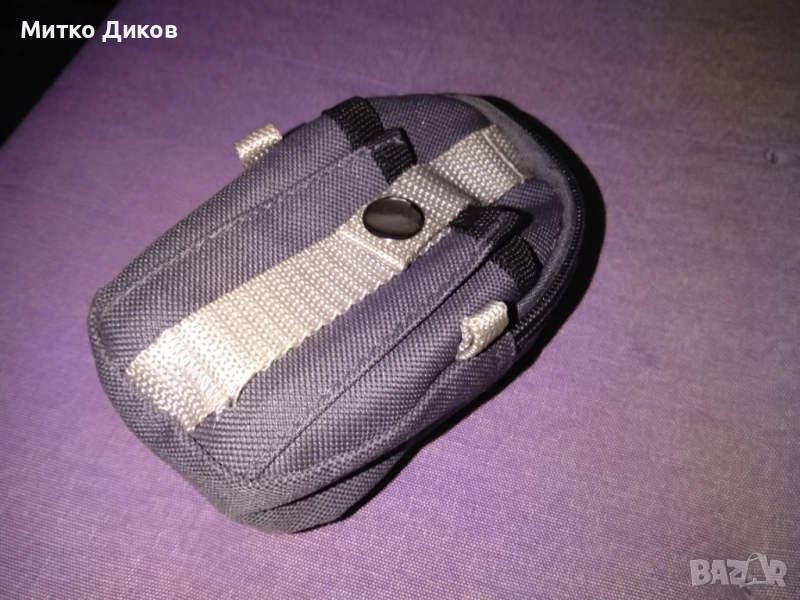 Калъвче за колан за стотинки документи ключове и друго 130х75х45мм промазан плат, снимка 1