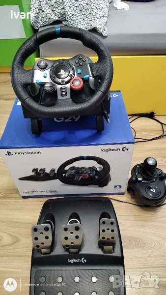 Комплект Logitech G29 С ГАРАНЦИЯ, снимка 1