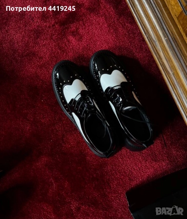 Мъжки елегантни лачени обувки , снимка 1