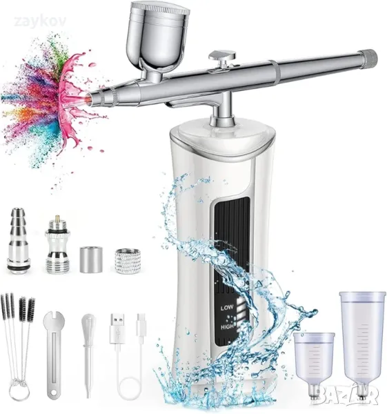 Пистолет за пръскане Aerograph Airograph Високопрецизен мини пистолет за пръскане, снимка 1