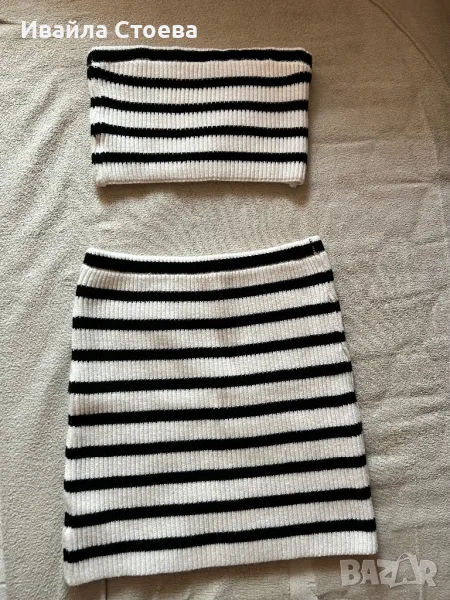 Чисто нов дамски комплект - пола и топ😍, снимка 1